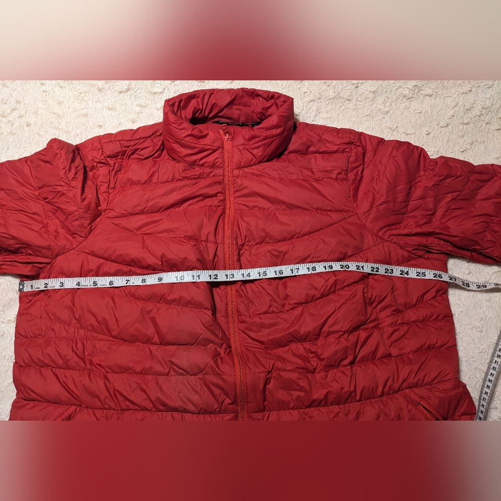 Lands' End Bright Red Lightweight Down Filled Puffer Jacket sz 2X - Picture 11 of 13